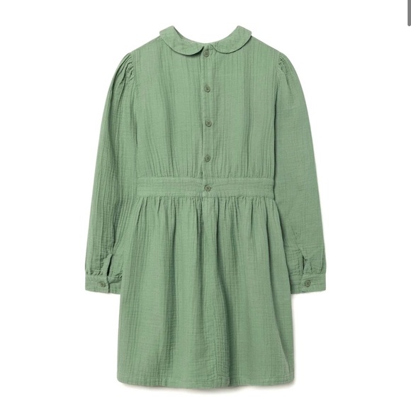 Peter pan collar muslin mint dress - Picture 3 of 6